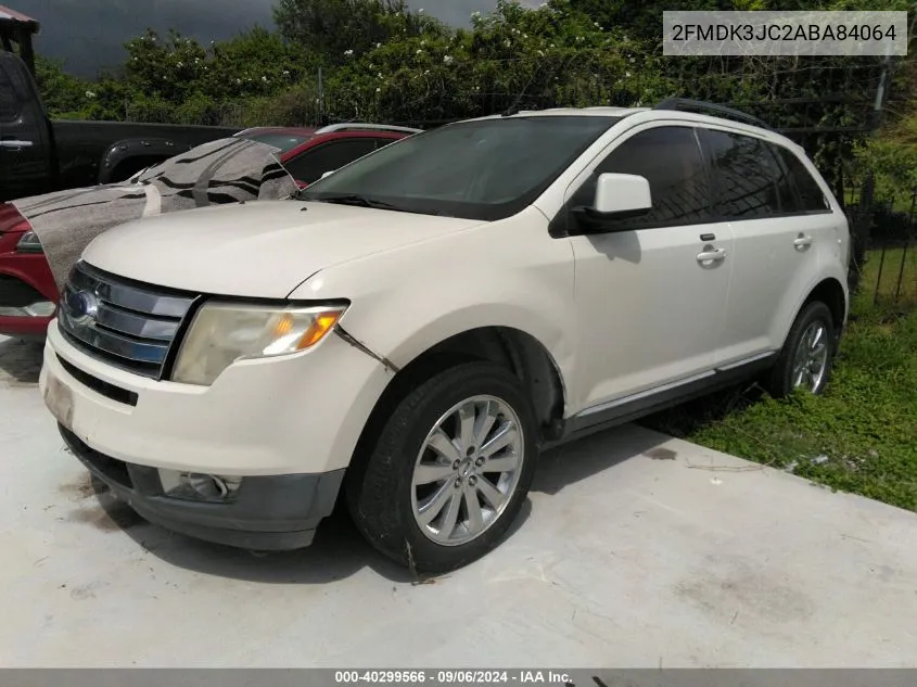 2010 Ford Edge Sel VIN: 2FMDK3JC2ABA84064 Lot: 40299566