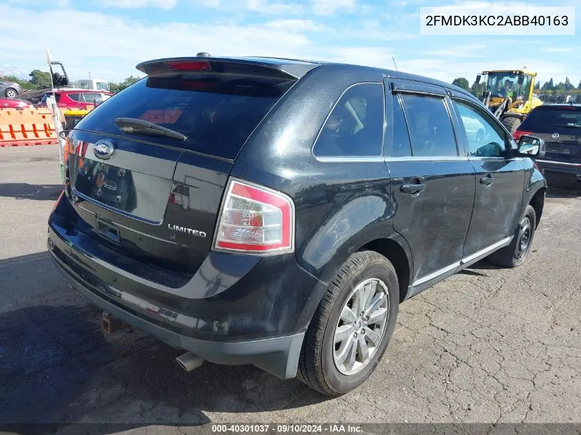 2010 Ford Edge Limited VIN: 2FMDK3KC2ABB40163 Lot: 40301037