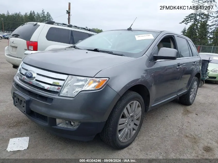 2010 Ford Edge Limited VIN: 2FMDK4KC1ABB47207 Lot: 40304246