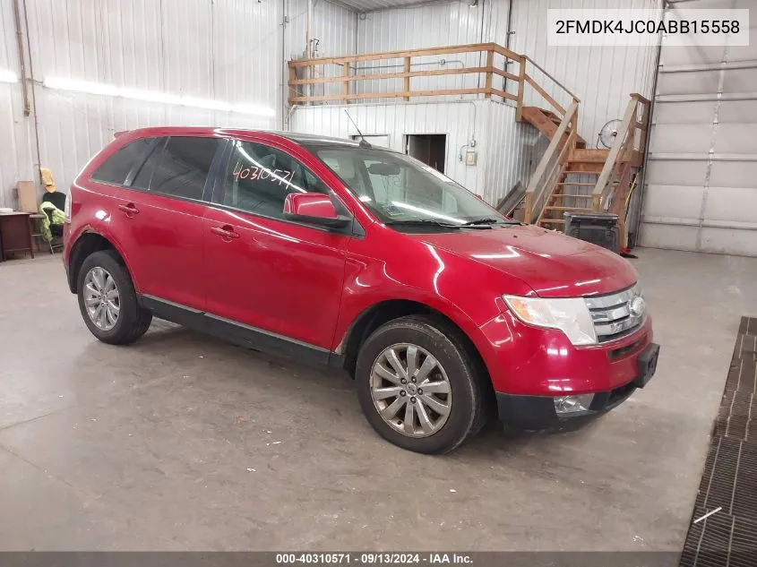 2010 Ford Edge Sel VIN: 2FMDK4JC0ABB15558 Lot: 40310571