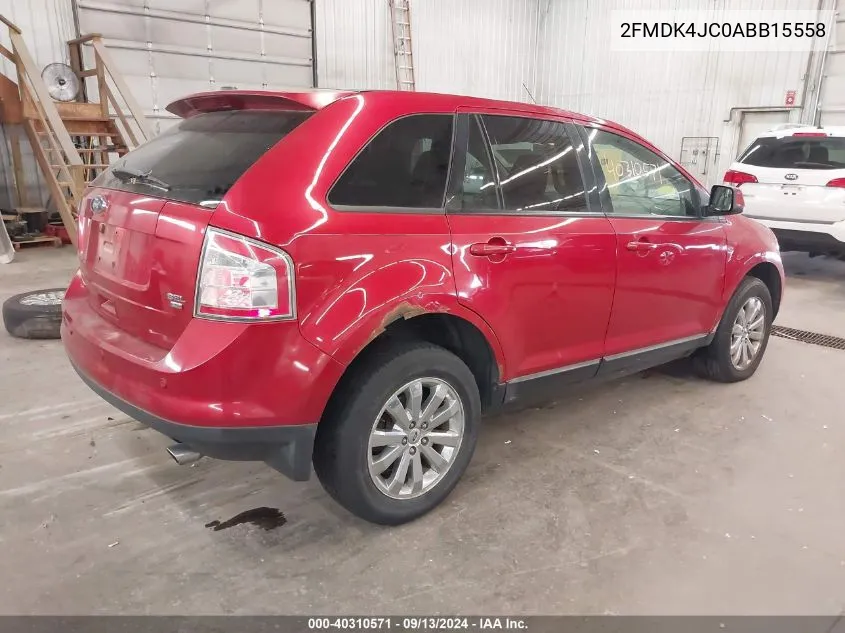 2FMDK4JC0ABB15558 2010 Ford Edge Sel