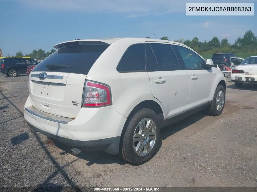 2010 Ford Edge Sel VIN: 2FMDK4JC8ABB68363 Lot: 40319360