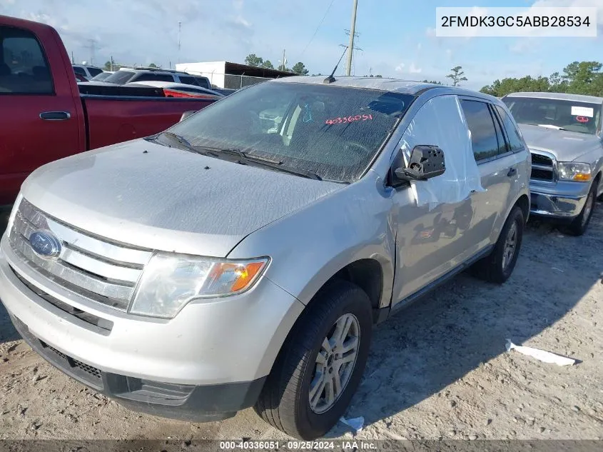 2010 Ford Edge Se VIN: 2FMDK3GC5ABB28534 Lot: 40336051