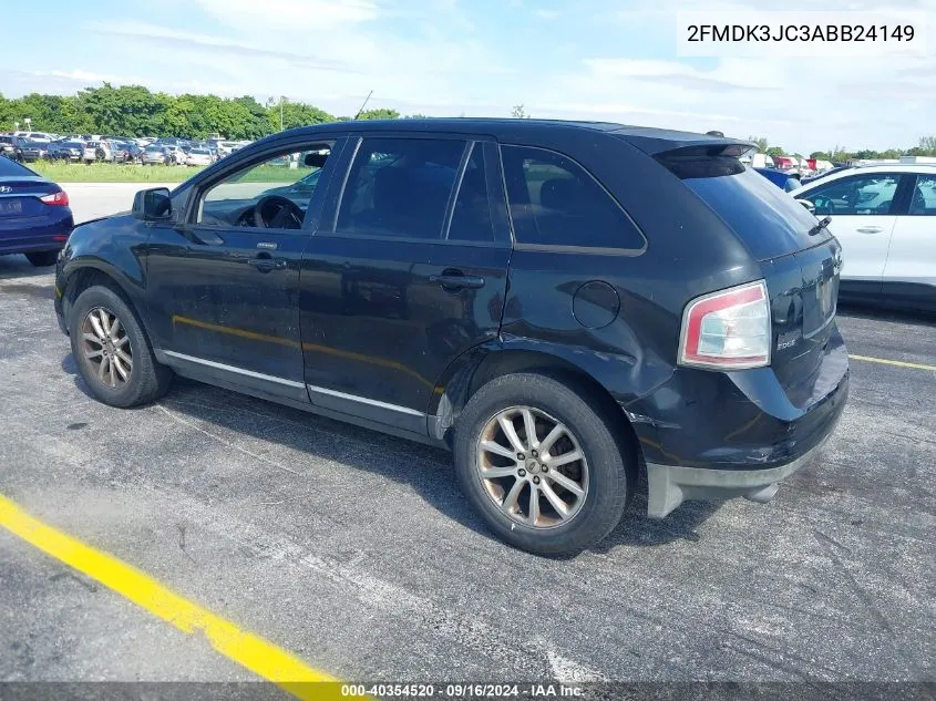 2010 Ford Edge Sel VIN: 2FMDK3JC3ABB24149 Lot: 40354520