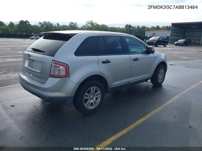 2010 Ford Edge Se VIN: 2FMDK3GC7ABB13484 Lot: 40358289