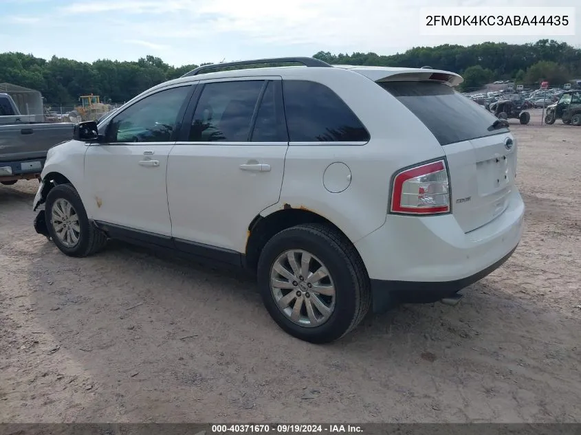 2010 Ford Edge Limited VIN: 2FMDK4KC3ABA44435 Lot: 40371670