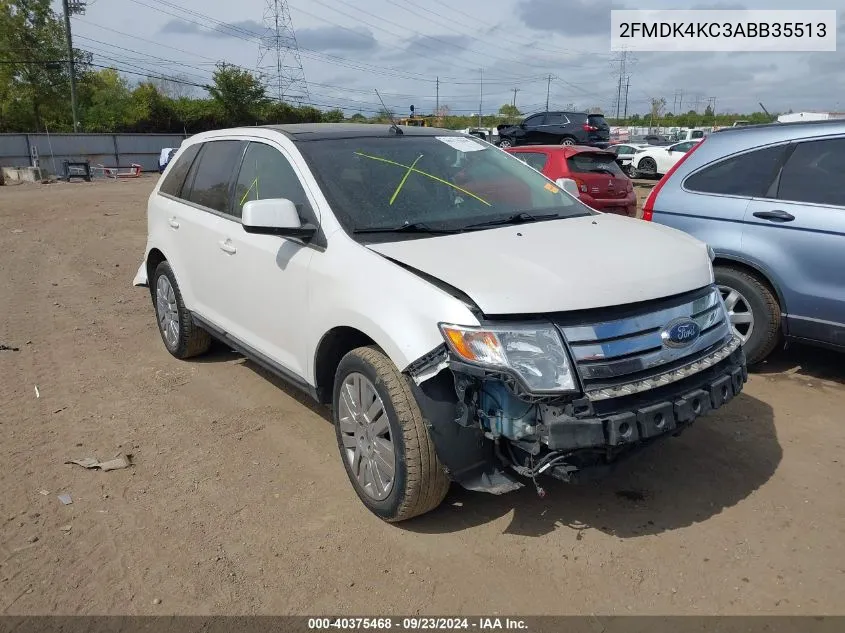 2010 Ford Edge Limited VIN: 2FMDK4KC3ABB35513 Lot: 40375468