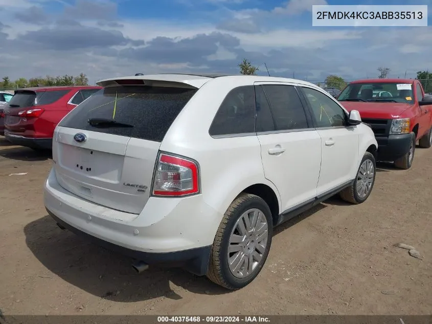 2010 Ford Edge Limited VIN: 2FMDK4KC3ABB35513 Lot: 40375468