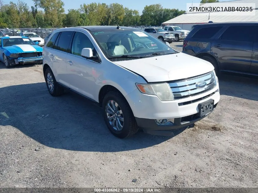 2010 Ford Edge Limited VIN: 2FMDK3KC1ABB40235 Lot: 40386862