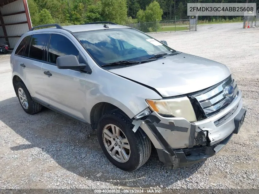 2010 Ford Edge Se VIN: 2FMDK3GC4ABB25608 Lot: 40388620