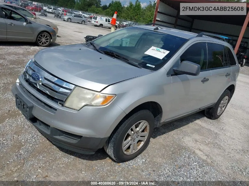 2010 Ford Edge Se VIN: 2FMDK3GC4ABB25608 Lot: 40388620