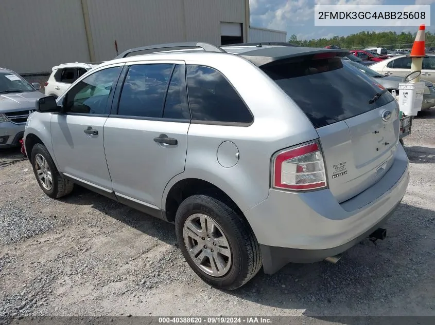 2010 Ford Edge Se VIN: 2FMDK3GC4ABB25608 Lot: 40388620