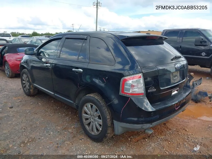 2010 Ford Edge Sel VIN: 2FMDK3JC0ABB53205 Lot: 40398350