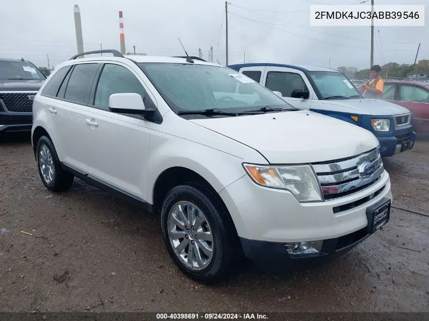 2010 Ford Edge Sel VIN: 2FMDK4JC3ABB39546 Lot: 40398691