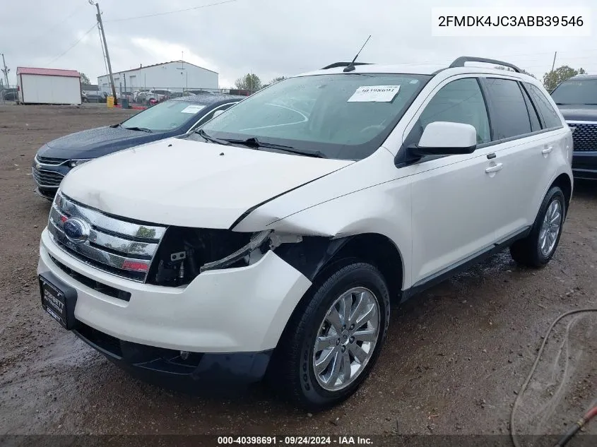 2010 Ford Edge Sel VIN: 2FMDK4JC3ABB39546 Lot: 40398691