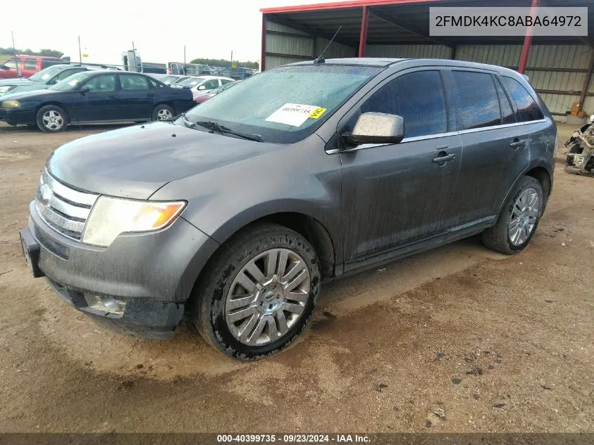 2010 Ford Edge Limited VIN: 2FMDK4KC8ABA64972 Lot: 40399735