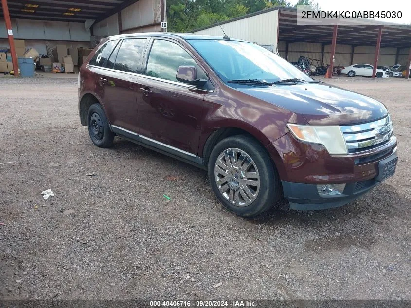 2010 Ford Edge Limited VIN: 2FMDK4KC0ABB45030 Lot: 40406716