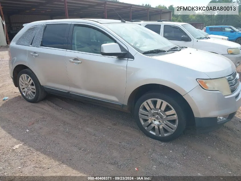 2010 Ford Edge Limited VIN: 2FMDK3KC0ABA80013 Lot: 40408371