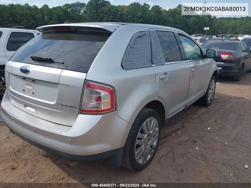 2010 Ford Edge Limited VIN: 2FMDK3KC0ABA80013 Lot: 40408371