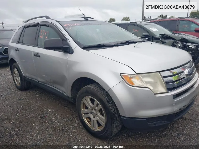 2010 Ford Edge Se VIN: 2FMDK3GC0ABA48879 Lot: 40412242