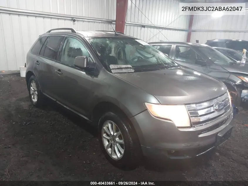 2010 Ford Edge Sel VIN: 2FMDK3JC2ABA62047 Lot: 40433661