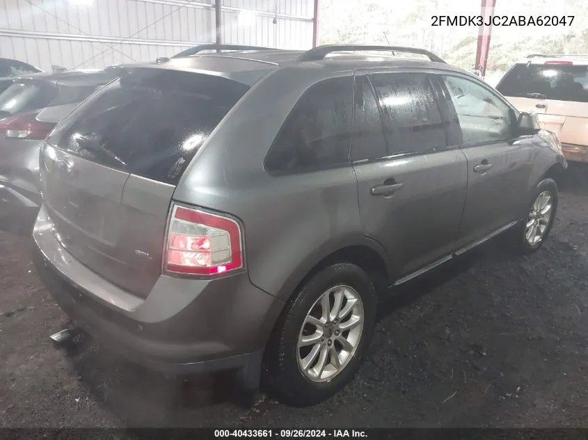 2010 Ford Edge Sel VIN: 2FMDK3JC2ABA62047 Lot: 40433661