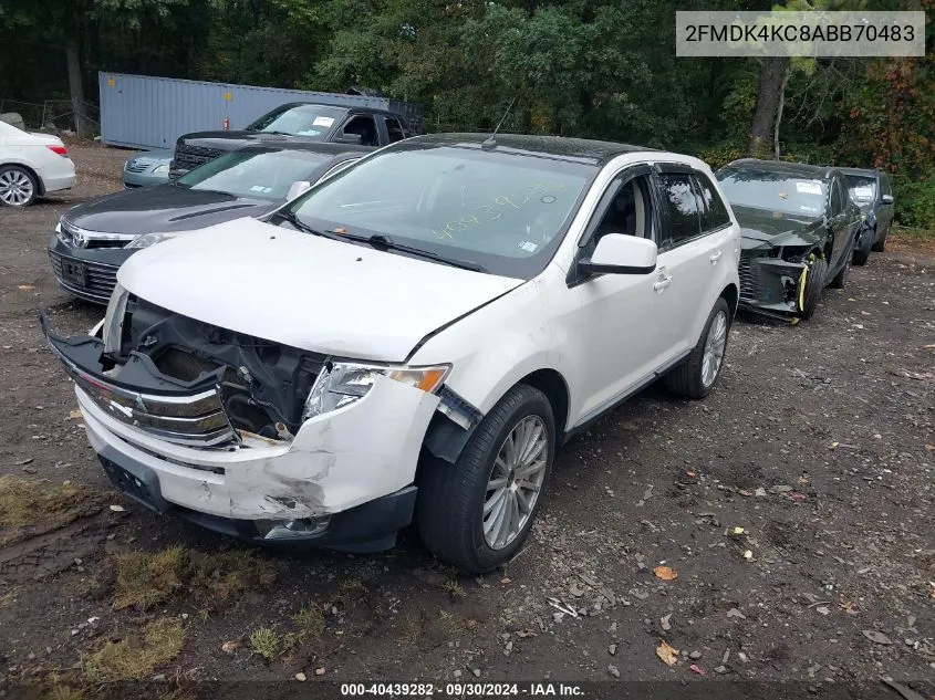 2010 Ford Edge Limited VIN: 2FMDK4KC8ABB70483 Lot: 40439282