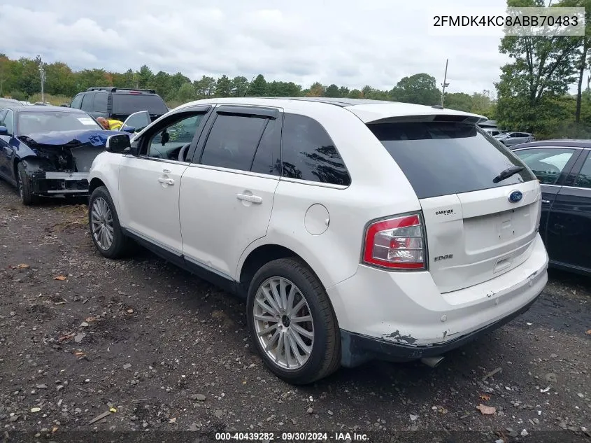 2010 Ford Edge Limited VIN: 2FMDK4KC8ABB70483 Lot: 40439282