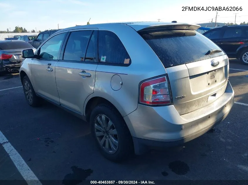 2010 Ford Edge Sel VIN: 2FMDK4JC9ABA62066 Lot: 40453857