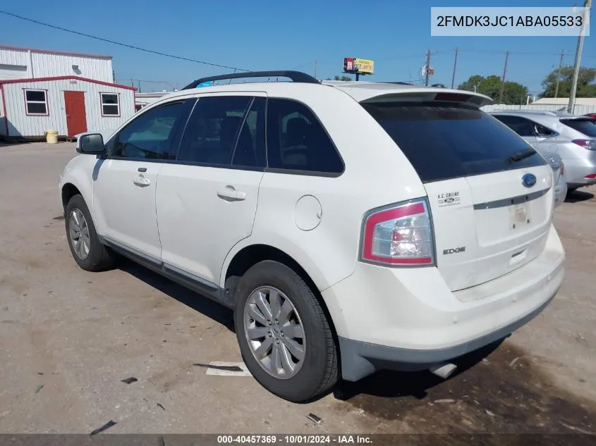 2010 Ford Edge Sel VIN: 2FMDK3JC1ABA05533 Lot: 40457369