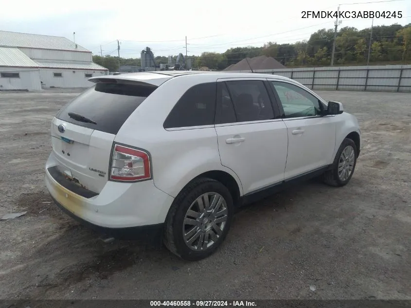 2010 Ford Edge Limited VIN: 2FMDK4KC3ABB04245 Lot: 40460558