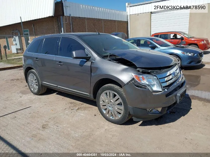 2010 Ford Edge Limited VIN: 2FMDK3KC6ABA78590 Lot: 40464351