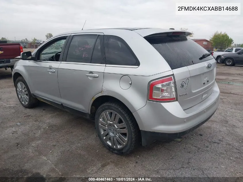 2010 Ford Edge Limited VIN: 2FMDK4KCXABB14688 Lot: 40467463