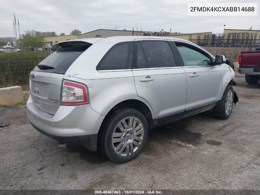 2010 Ford Edge Limited VIN: 2FMDK4KCXABB14688 Lot: 40467463