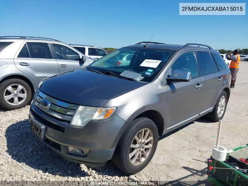 2010 Ford Edge Sel VIN: 2FMDK4JCXABA15015 Lot: 40469311