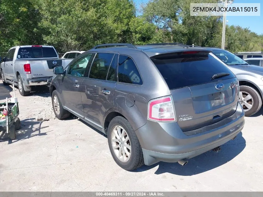 2010 Ford Edge Sel VIN: 2FMDK4JCXABA15015 Lot: 40469311