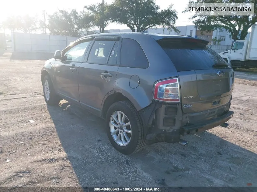 2010 Ford Edge Sel VIN: 2FMDK3JC5ABA36896 Lot: 40488643