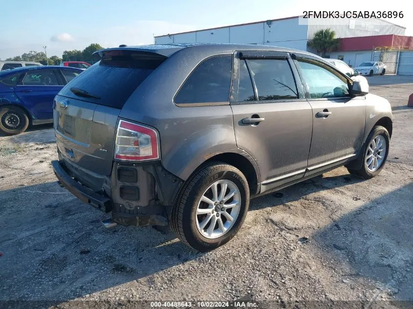 2010 Ford Edge Sel VIN: 2FMDK3JC5ABA36896 Lot: 40488643