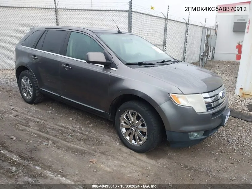 2010 Ford Edge Limited VIN: 2FMDK4KC5ABB70912 Lot: 40495813