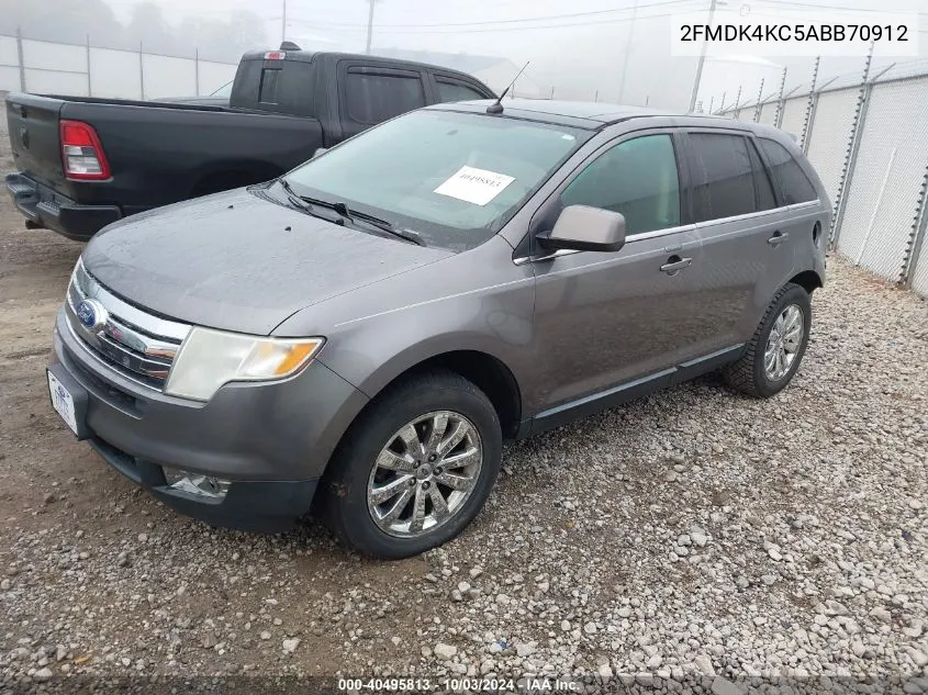 2010 Ford Edge Limited VIN: 2FMDK4KC5ABB70912 Lot: 40495813