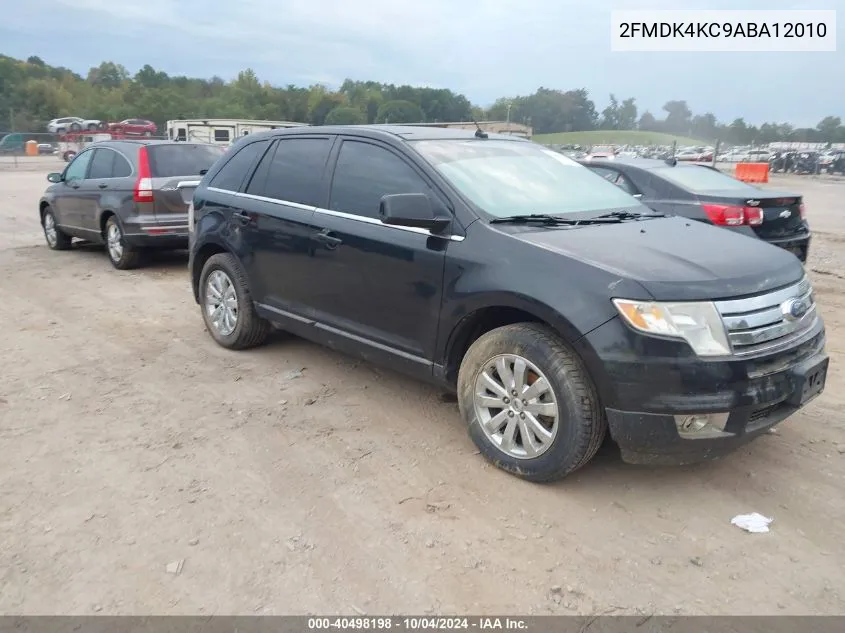 2010 Ford Edge Limited VIN: 2FMDK4KC9ABA12010 Lot: 40498198