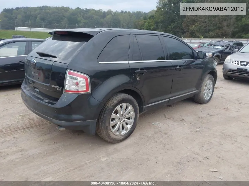 2010 Ford Edge Limited VIN: 2FMDK4KC9ABA12010 Lot: 40498198