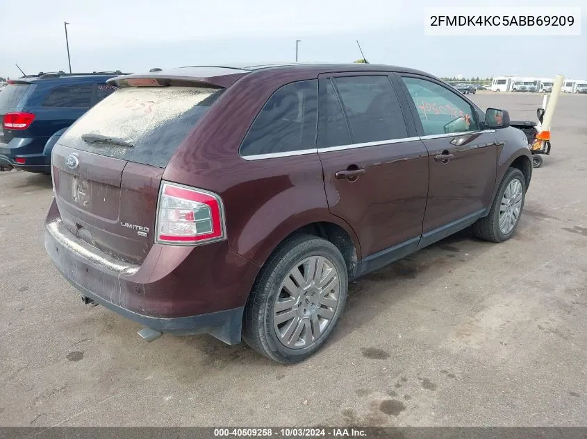 2010 Ford Edge Limited VIN: 2FMDK4KC5ABB69209 Lot: 40509258