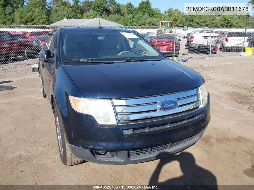 2010 Ford Edge Limited VIN: 2FMDK3KC0ABB11678 Lot: 40525769