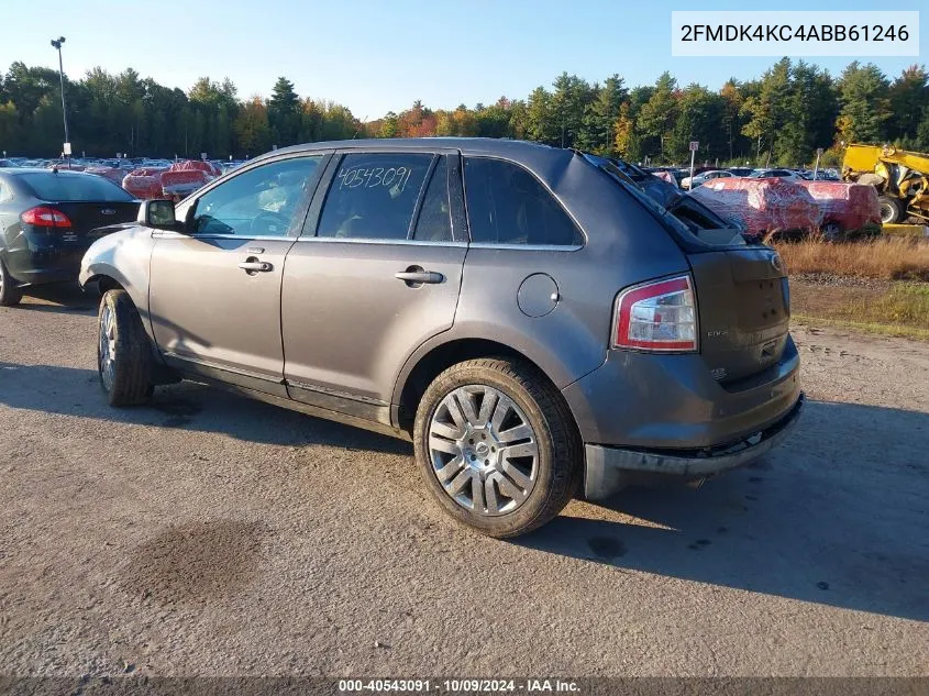 2010 Ford Edge Limited VIN: 2FMDK4KC4ABB61246 Lot: 40543091