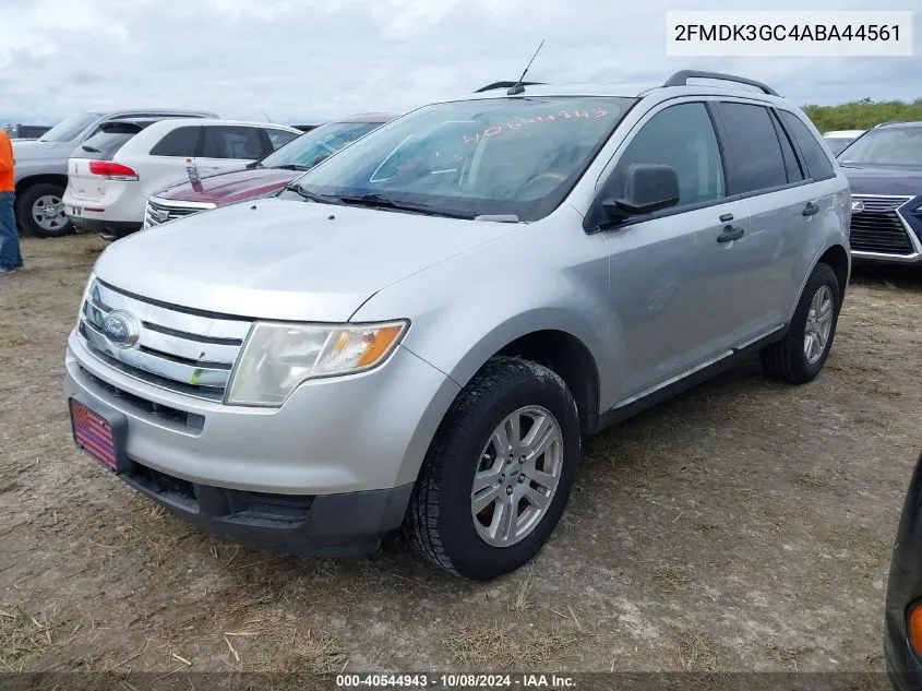 2010 Ford Edge Se VIN: 2FMDK3GC4ABA44561 Lot: 40544943