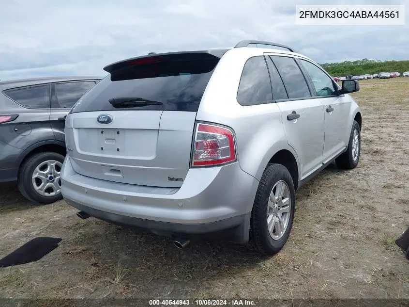 2010 Ford Edge Se VIN: 2FMDK3GC4ABA44561 Lot: 40544943