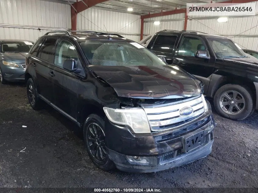 2010 Ford Edge Sel VIN: 2FMDK4JC8ABA26546 Lot: 40552760