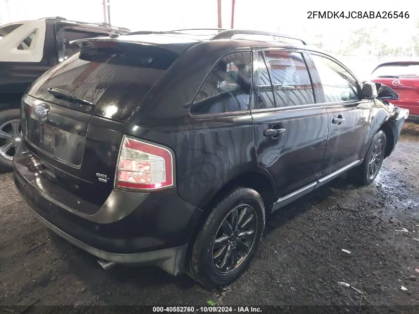 2010 Ford Edge Sel VIN: 2FMDK4JC8ABA26546 Lot: 40552760