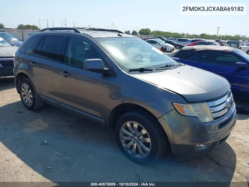 2010 Ford Edge Sel VIN: 2FMDK3JCXABA69182 Lot: 40575809